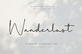 Wanderlust Free Font