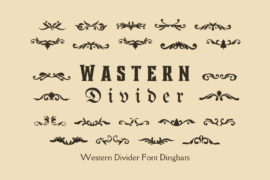 Wastern Divider Font