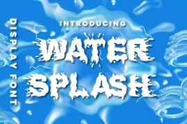 Water Splash Font