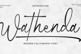Wathenda Signature Font Family