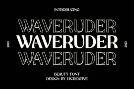 waveruder Font Family
