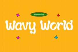 Wavy-World Font