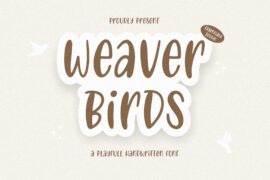 weaver birds Font