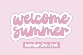 Welcome Summer Script Font