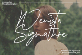 Wenista Signature Font