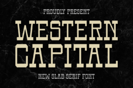 Western Capital Font Family