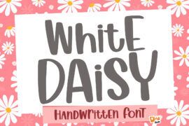 White Daisy Font