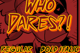 Who Dares?! Font Family