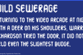 Wild Sewerage Font