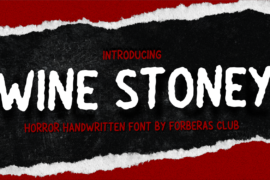 Wine Stoney Demo Font