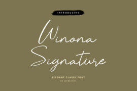 WinonaSignature Font