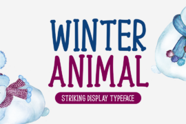 Winter Animal Font