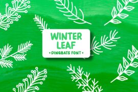 Winter Leaf Font