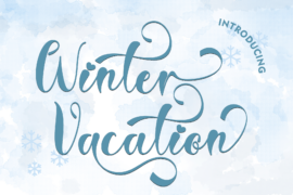 Winter Vacation Font