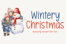 Wintery Christmas Font