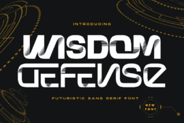 Wisdom Defense Demo Font