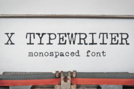 X Typewriter Font Family