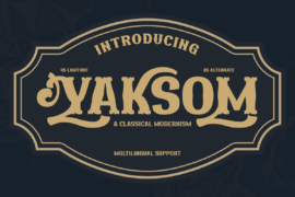 YAKSOMTRIAL Font