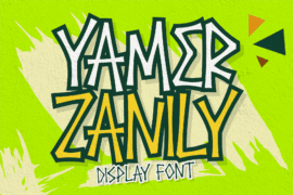 Yamer Zanily Font