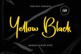 Yellow Black – Personal Use Font