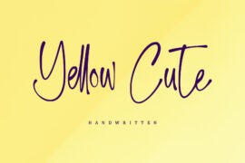 Yellow Cute Font