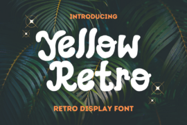 Yellow Retro Font