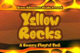 Yellow Rocks Font
