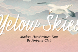 Yellow Skies Demo Font
