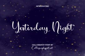 Yesterday Night Demo Font