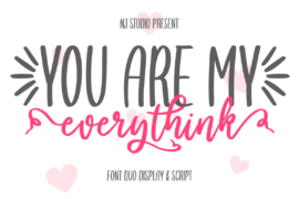 you are my everythink Font Family