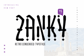 ZANKY trial Font