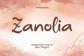 ZanoliaDemo Font