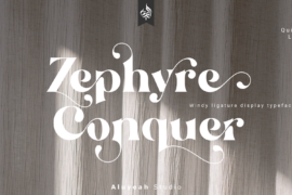 Zephyre Conquer Font