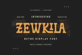 ZEWKILA Trial Font