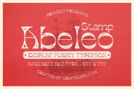 Abeleo Stamp Demo Font