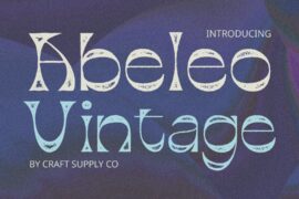 Abeleo Vintage Demo Font