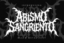 Abismo Sangriento Font