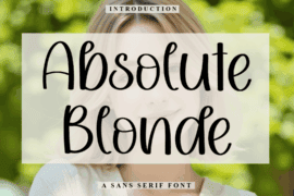 Absolute Blonde Font