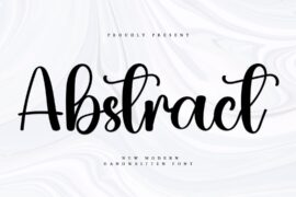 Abstract Font