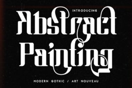 Abstract Painting Demo Font