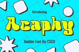Acaphy Demo Font
