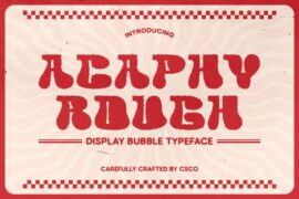 Acaphy Rough Demo Font
