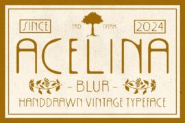 Acelina Blur Demo Font