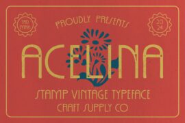 Acelina Stamp Demo Font