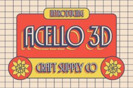 Acello 3D Demo Font
