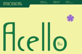 Acello Blur Demo Font