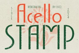 Acello Stamp Demo Font