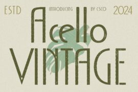 Acello Vintage Demo Font