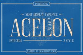 Acelon Stamp Demo Font