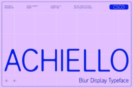 Achiello Blur Demo Font